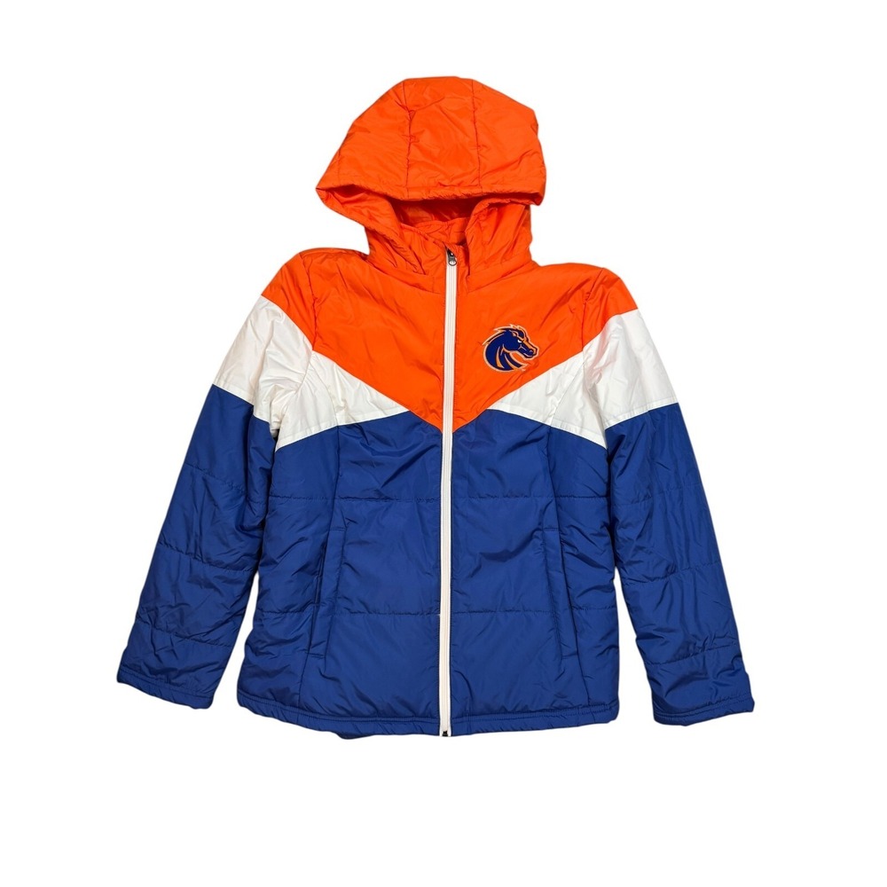 G-III Youth Boise State Broncos Hooded Full Zip Puffer Jacket Coat Sz XL